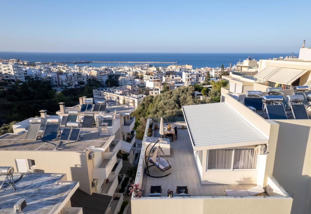 Helen Luxury Holiday House With Sea View Rethymno  Екстер'єр фото
