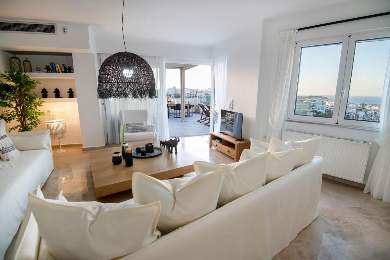 Helen Luxury Holiday House With Sea View Rethymno  Екстер'єр фото
