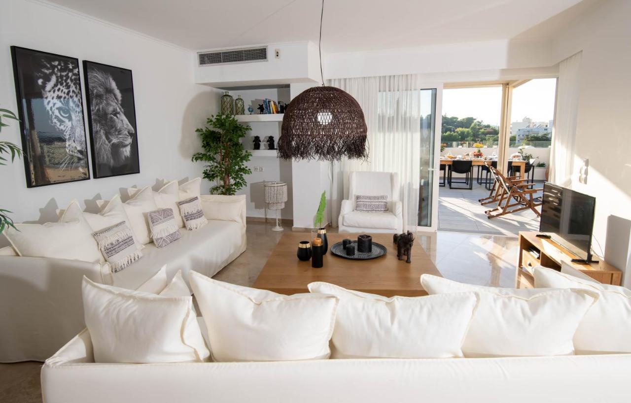 Helen Luxury Holiday House With Sea View Rethymno  Екстер'єр фото